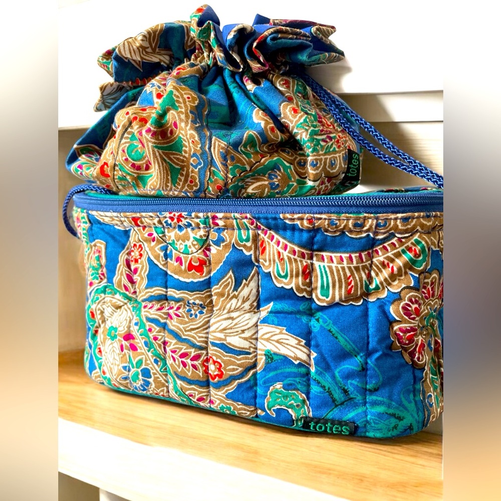 TOTES Vintage Makeup Bag & Jewelry Travel Bags
